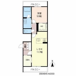 錦ヶ丘住宅前 徒歩5分 2階の物件間取画像